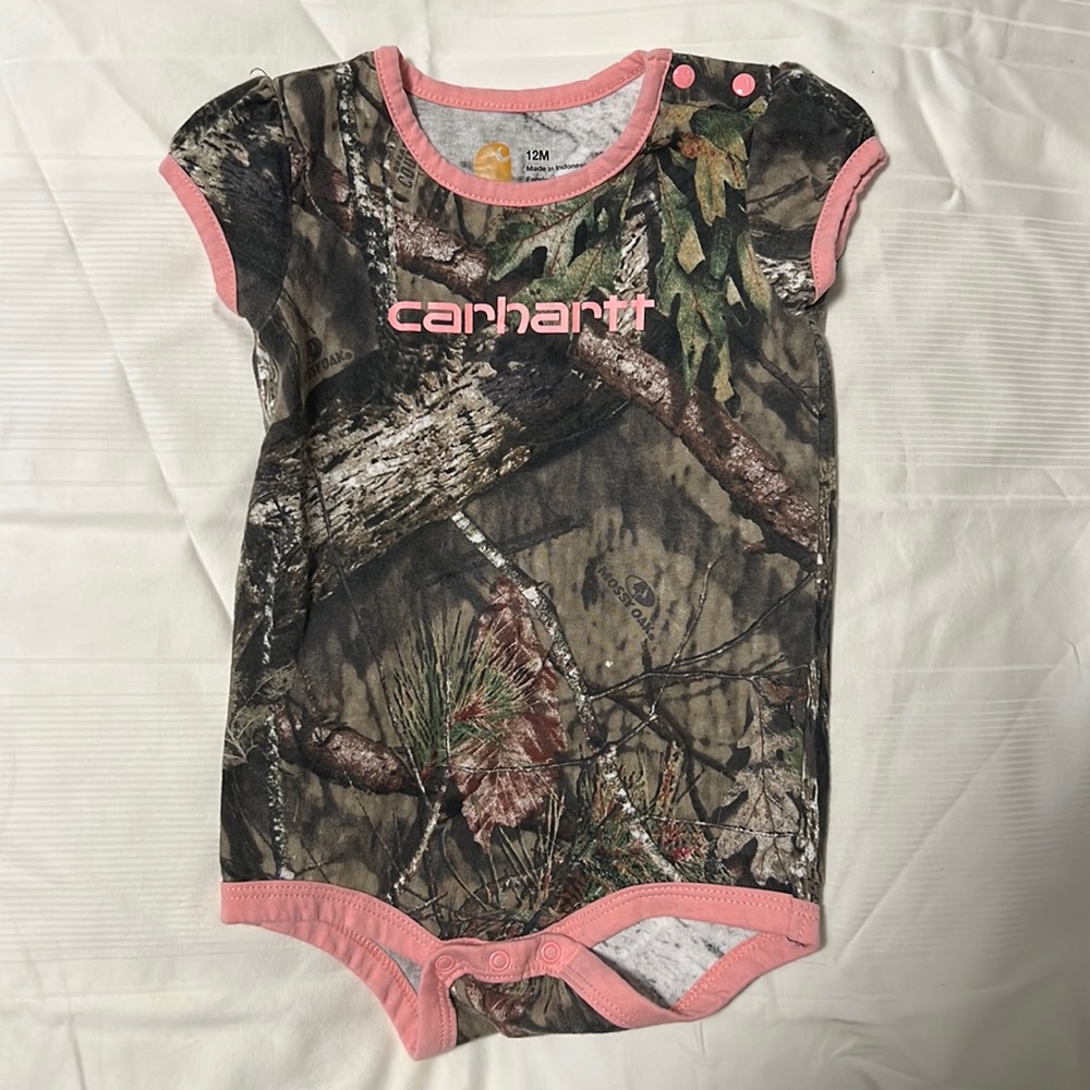 Carhartt Mossy Oak onesie